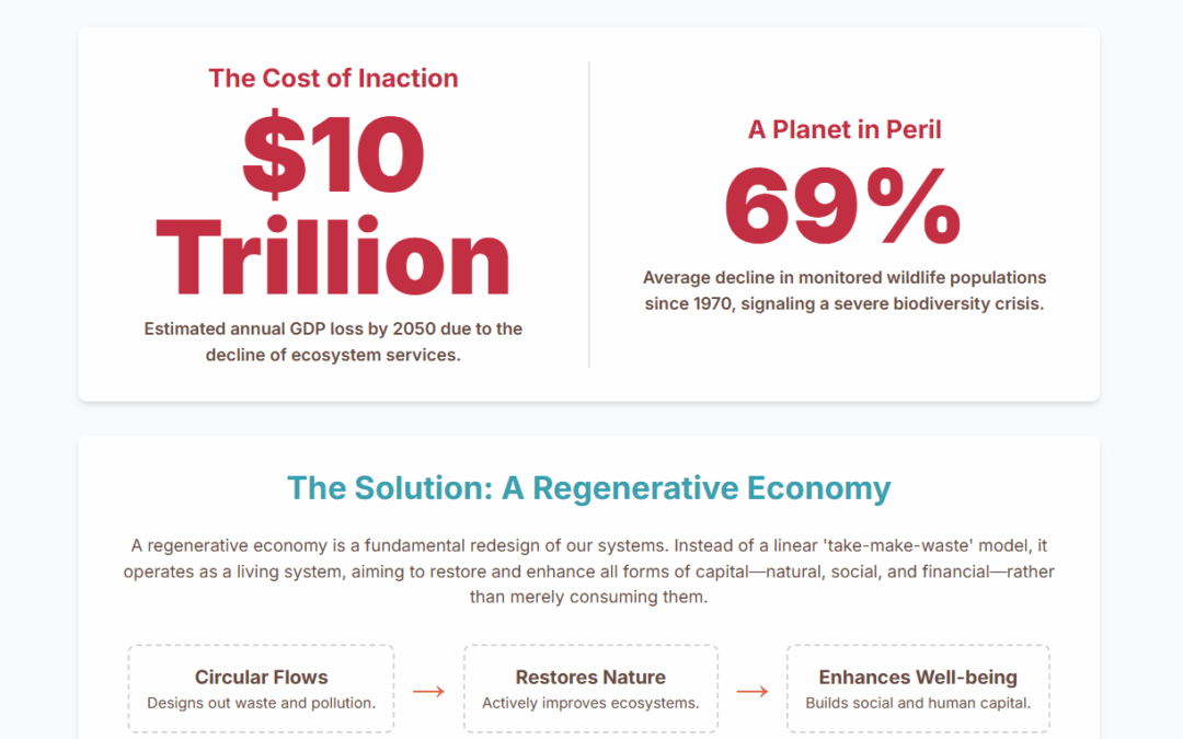 The Symbiotic Nexus: Advancing Biodiversity through a Regenerative Economic Framework